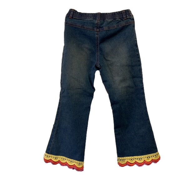 The Children’s Place Youth 6X/7 Crochet Hem Happy Boho Jeans - Picture 4 of 8